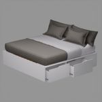 Cama Box Extensible 200cm EMC Blanco