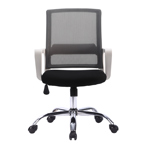 Silla De Oficina Escritorio Ejecutiva Lumbar Boston Blanca Niviko