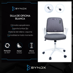 Bynox Silla de oficina blanca