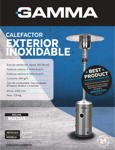 Calefactor Exterior a Gas 7050 Kcal/h Hongo Inoxidable