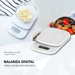 Balanza de Cocina + Recipiente Nictom BC01 Digital Alta Precisión