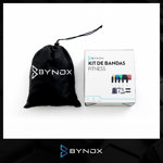 Kit Entrenamiento Fitness 5 Bandas Elásticas 9 Piezas Bynox