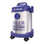 Aspiradora Yelmo Ecociclo 16L 16L plateada y índigo 220V-240V 50Hz