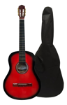 Guitarra Clásica Romulo García CG100-New Roja con Funda