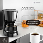 Cafetera Eléctrica Acero Inoxidable Suono De Filtro 1200 Ml