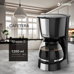 Cafetera Eléctrica Acero Inoxidable Suono De Filtro 1200 Ml