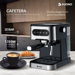 Cafetera Expresso Digital Suono Automática 1.5 L Acero Inox