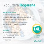 Yogurtera Smart Tek Ym800 8 Recipientes Vidrio 1,4 Litros