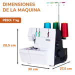 Máquina de coser Tapa Costura Lumina Bela