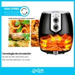 Freidora Overtech Electrica Sin Aceite De Aire 1400w 3,5 Litros Air Fryer Ov-104