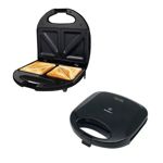 Sandwichera Kanji 700W Antiadherente Negro