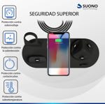 Base De Carga Suono Múltiple 4 En 1 Usb