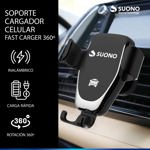 Soporte Cargador Celular Para Auto Fast Carger 360º