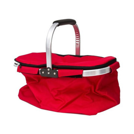 Canasta Lunchera Termica Plegable Picnic Rojo