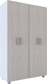 Placard 4 Puertas ECOPLUS DRP04RB 114 Cm Roble Blanco DELOS