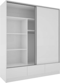 Placard Con 2 Puertas Corredizas 3120 182 Cm Blanco 