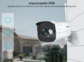 Camara Ip Exterior 3Mp Hd  Audio De 2 Vías