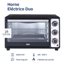 Horno Eléctrico Bgh 25 Litros DUO Bhe25m23n