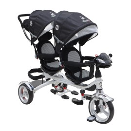 Triciclo Infantil Doble  Negro