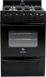 Cocina Multigas Master Style Negro 56 Cm 4 Hornallas...