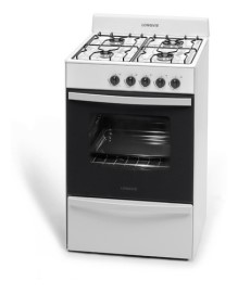 Cocina A Gas  12231B 56Cm Blanca Cajón Parrilla