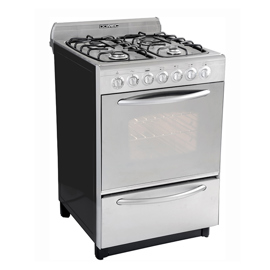 Cocina Eléctrica Domec Cxuleav 56cm 4 Hornallas Acero Inox