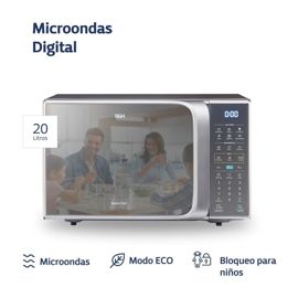 MICROONDAS BGH B120DS20 - GRIS 20LTS DIGITAL (PNH048669)