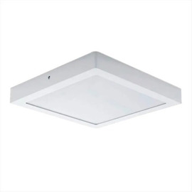 Plafon Led  Cuadrado Base 12W Calido Por Unidad