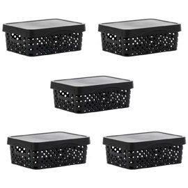 Set 5 Cajas Organizadoras Trendy Box Bajas Apilable ...