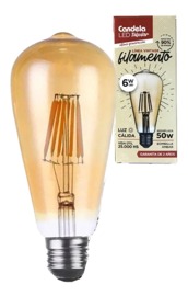 Lampara Led Filamento Tubular Vintage 6W Luz Cálida ...