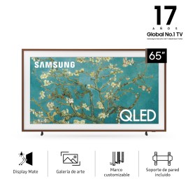 Smart Tv SAMSUNG 65 Pulgadas QLED 4K Ultra HD Con Marco Nogal