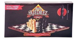 Juego Ajedrez Tablero Madera  Y Piezas De Madera Ple...