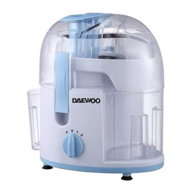 Juguera Extractor Jugo Fruta Verdura Daewoo 2 Velocidades Color Blanco