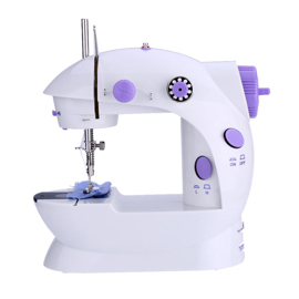 Máquina De Coser Recta Mini Blanca Y Violeta 220V Co...