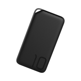 Cargador Portatil Slim Power Bank  10.000Mah Negro