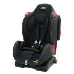 BUTACA DE SEGURIDAD PARA AUTO CON SISTEMA ISOFIX DE 9 A 25 KG. NEGRA CON AMARILLO GTS SPIDER